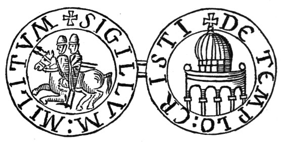 Seal of the Templars, engraved for an 1894 history of the Latin kingdom of Jerusalem