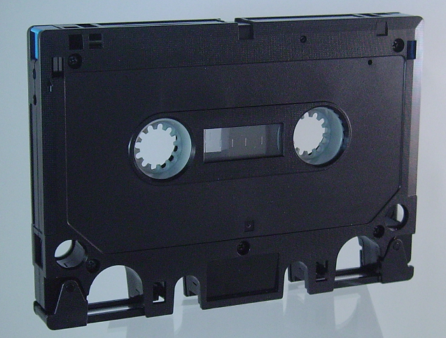 The front face of an Elcaset cassette.