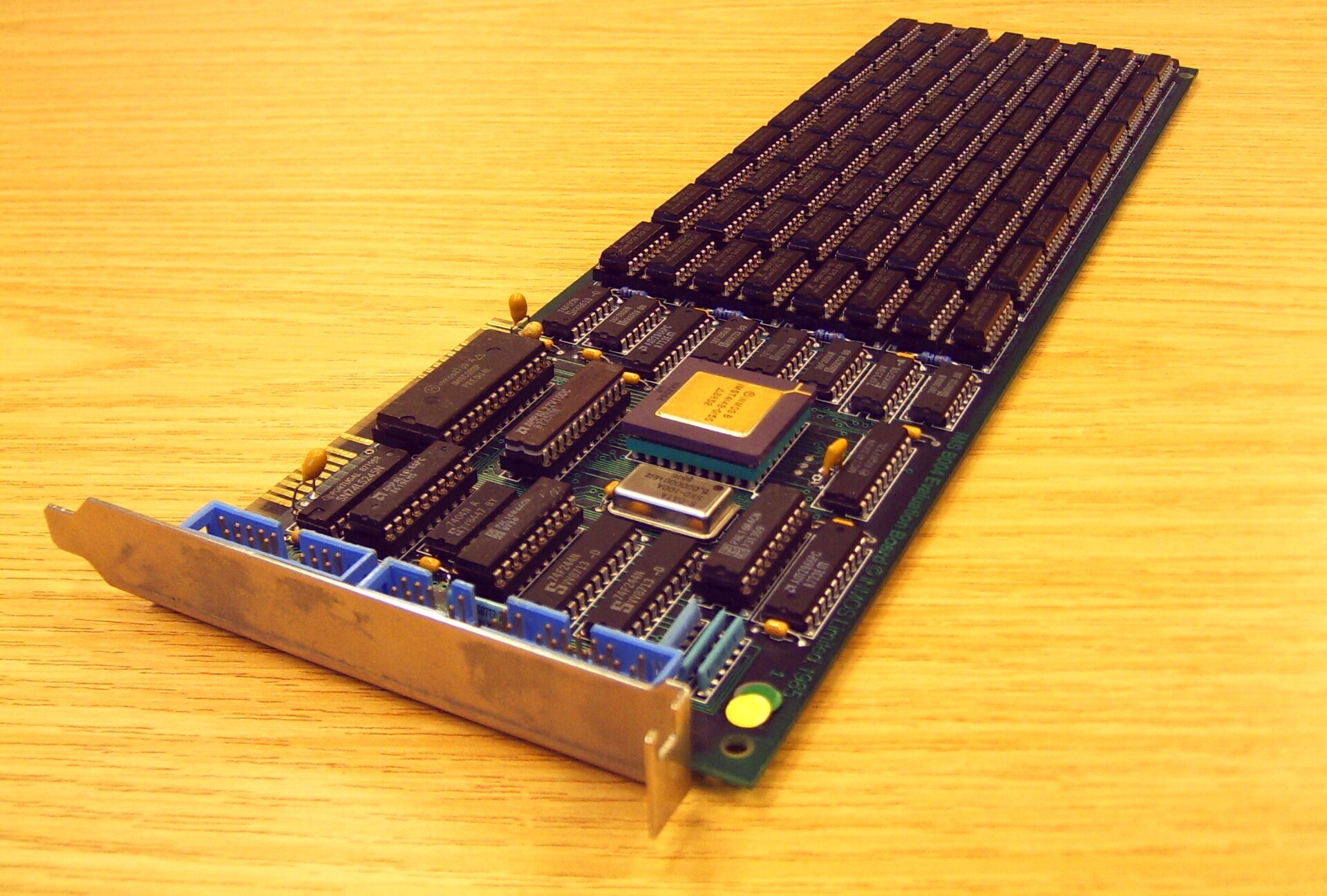 A 1985 transputer expansion card for a PC with an ISA bus
