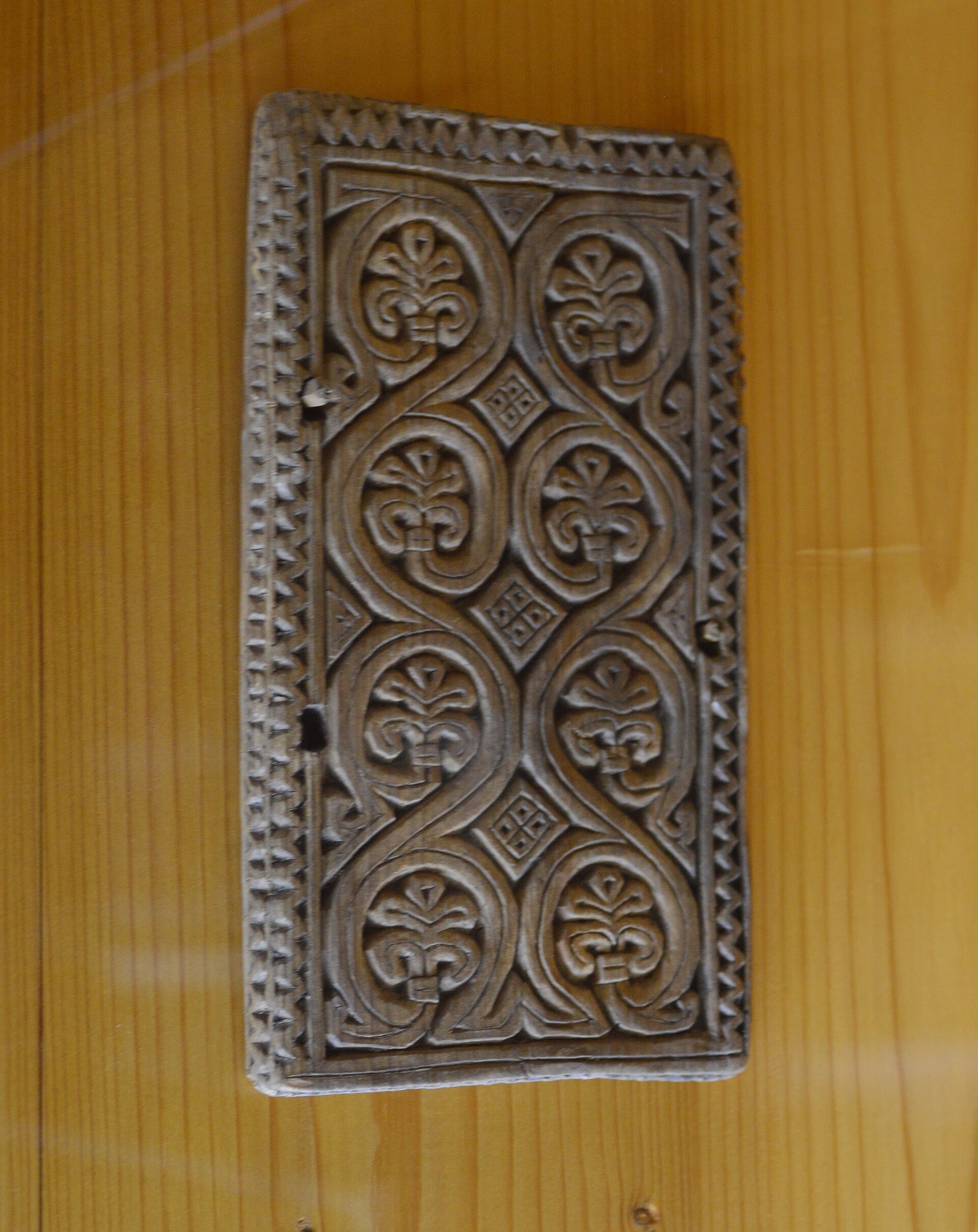 A 12th-century wax tablet in the Novgorod Kremlin Museum