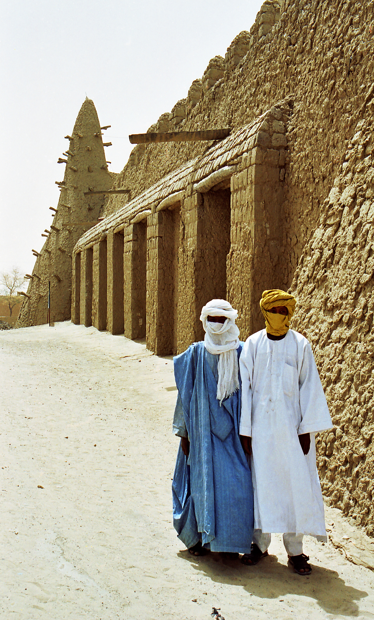 The mud-brick Djinguereber Mosque at Timbuktu, Mali